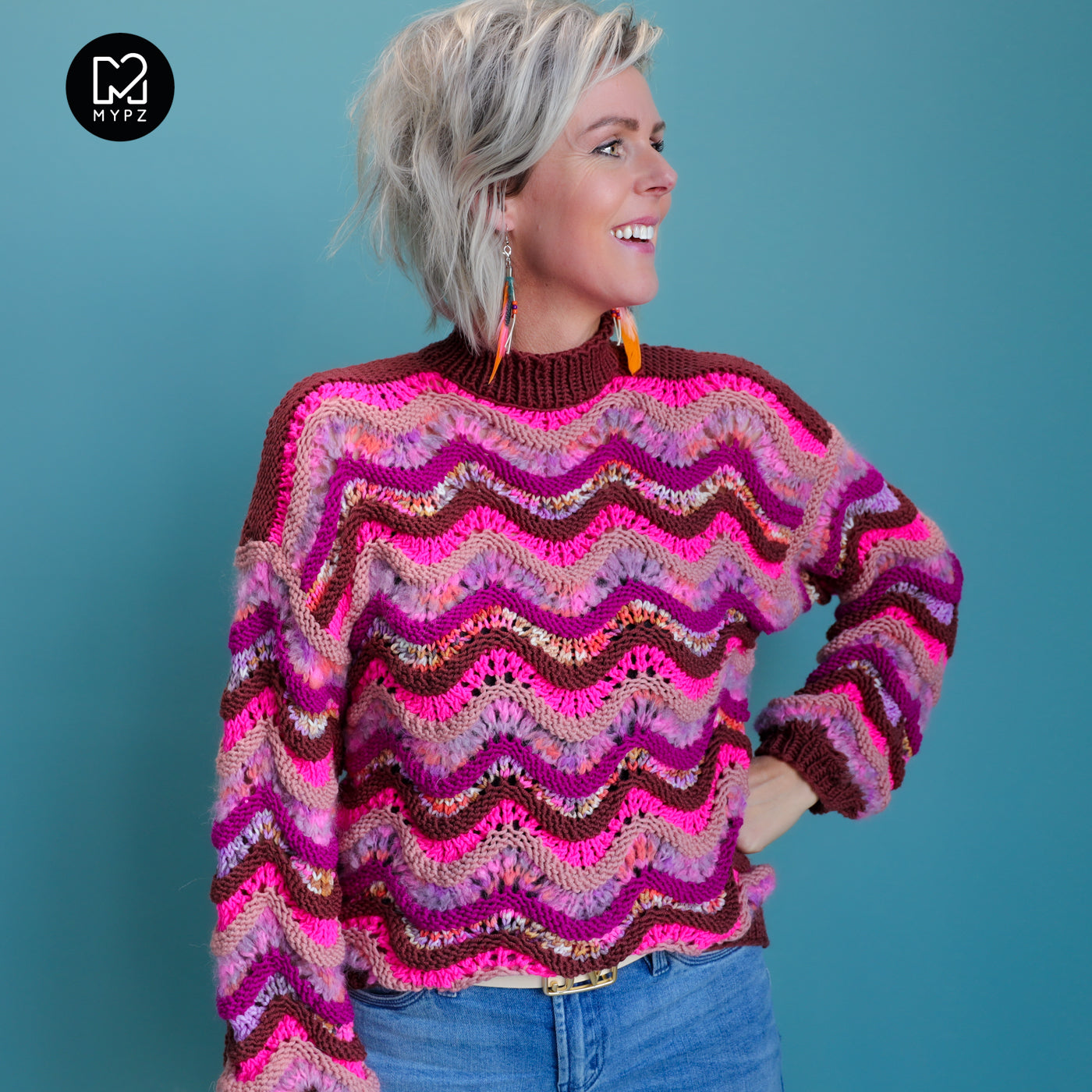 Knit Pattern – MYPZ Wave Pullover Marigold No.6 (ENG-NL-DE)