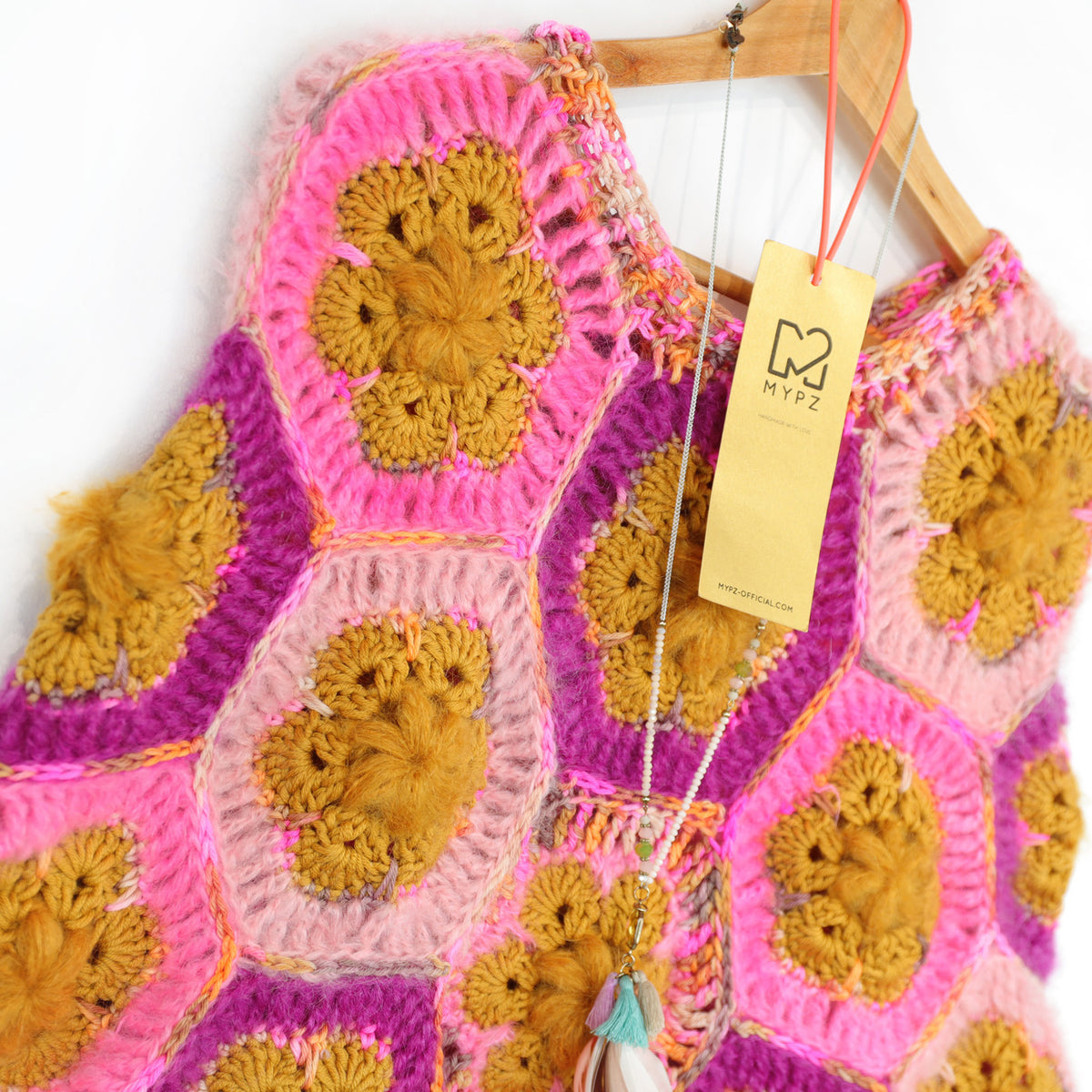 Häkelanleitung - MYPZ Poncho Pecan (ENG-DE-NL-ES-FR-IT-DA-SV-NO)