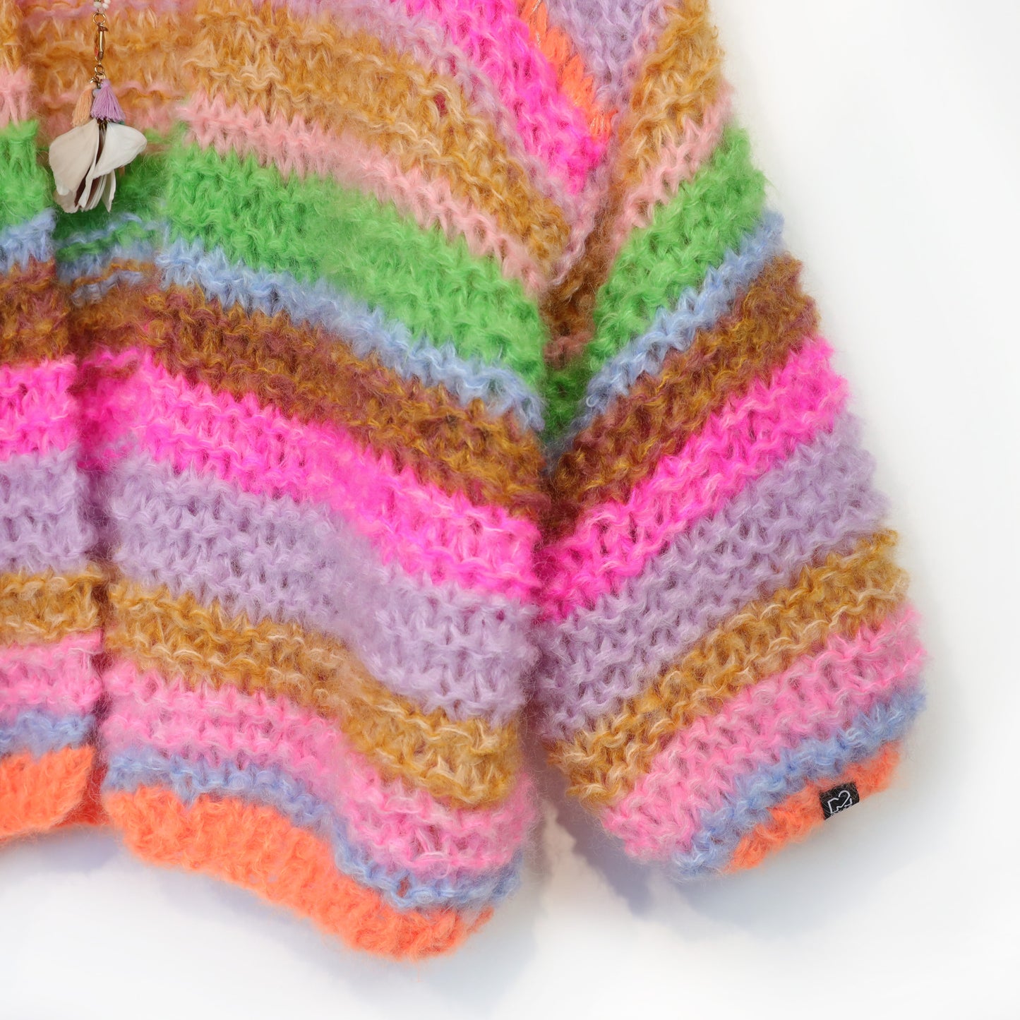 Strickanleitung – MYPZ Chunky Mohair Cardigan Rainbow Sorbet No.15 (ENG-NL-DE)