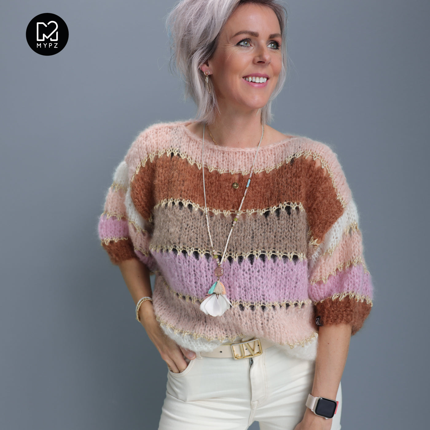 Light Mohair Sand top