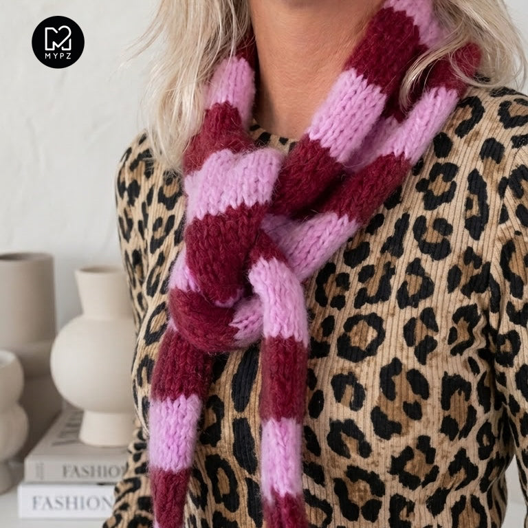 Strickmuster – Schal Sandy (ENG-NL-DE-ES-FR-IT-NO-DA-SV)