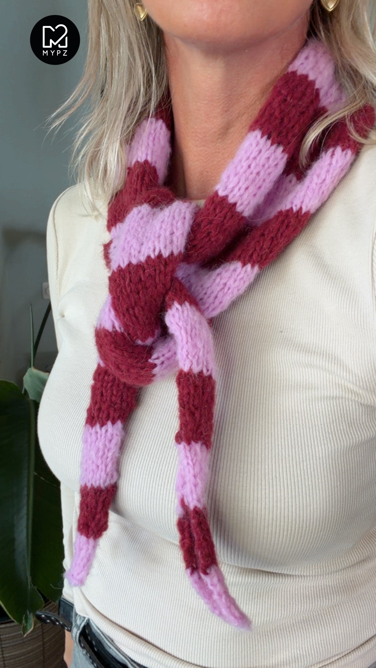 Strickmuster – Schal Sandy (ENG-NL-DE-ES-FR-IT-NO-DA-SV)