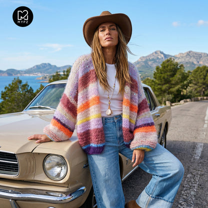 Strickset – Light Mohair Cardigan Sasha No.12 (ENG-NL-DE)