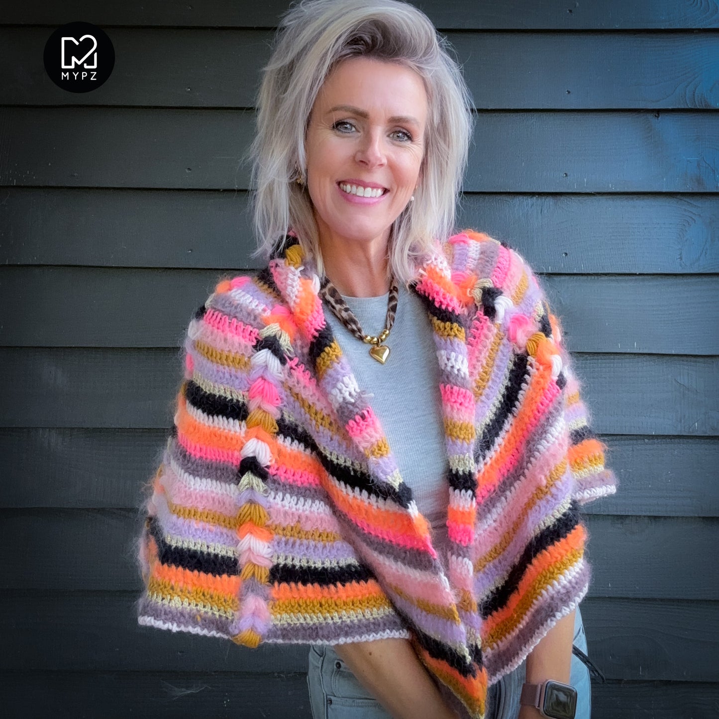 Häkelanleitung - MYPZ Boho-Schal (ENG-NL-DE-FR-ES)