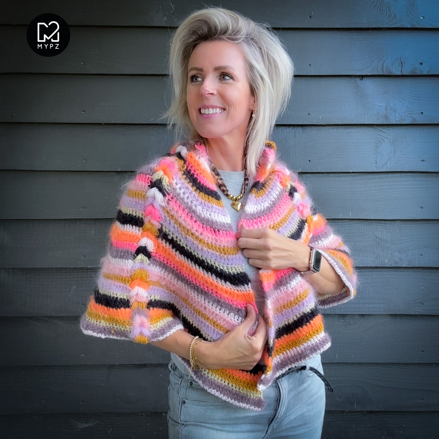 Häkelanleitung - MYPZ Boho-Schal (ENG-NL-DE-FR-ES)