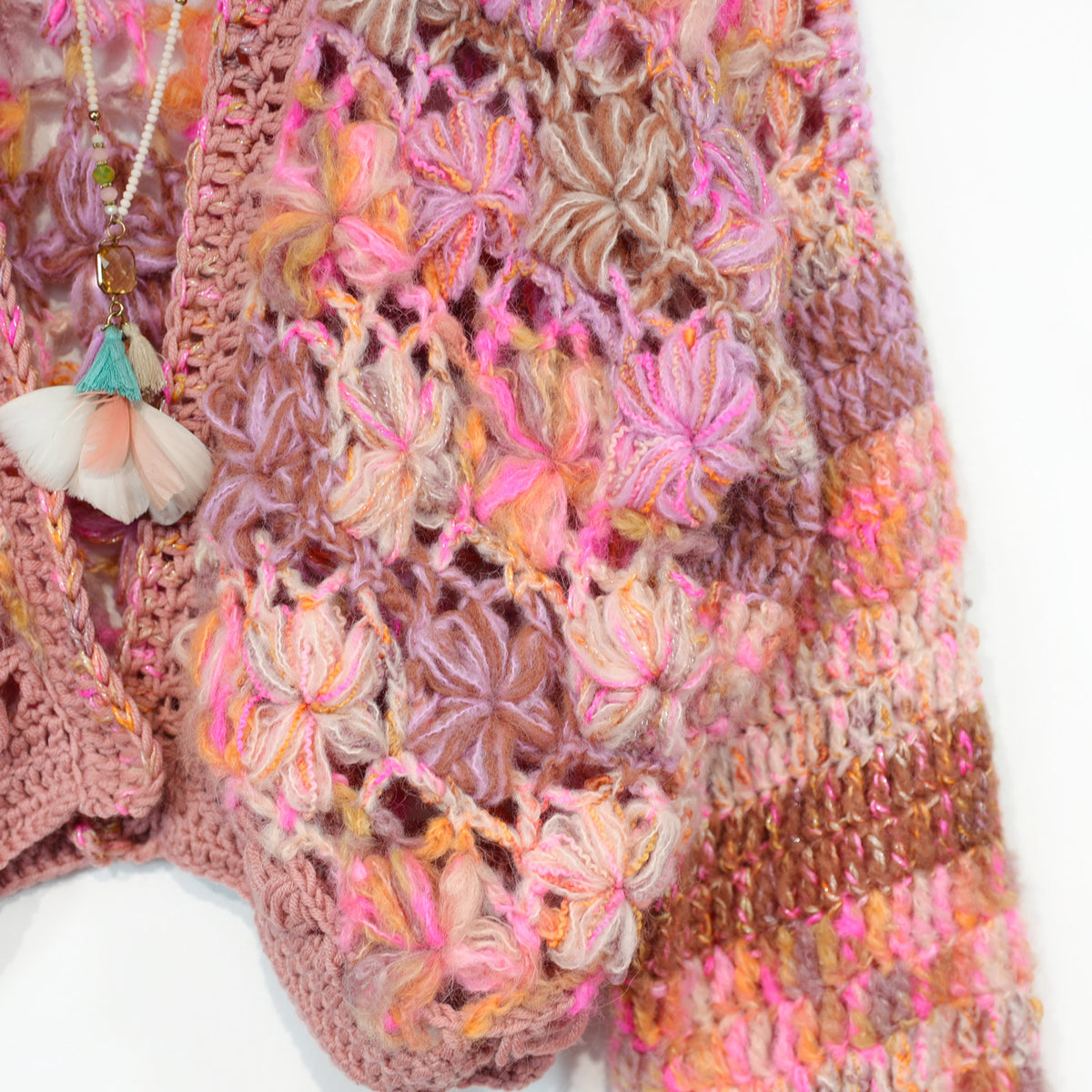 Häkelanleitung - MYPZ Short Wildflower Cardigan Pecan (ENG-DE-NL-ES-FR-IT-DA-SV-NO)