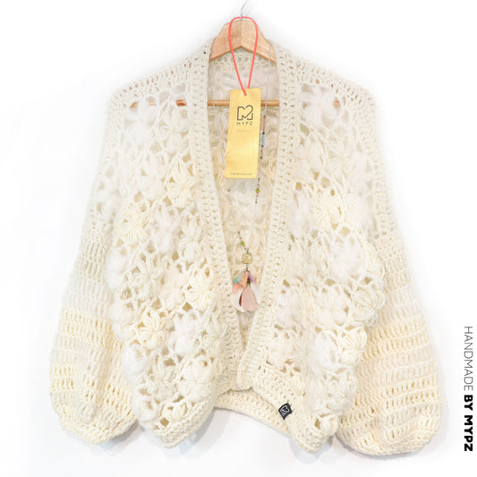 Crochet pattern - MYPZ Short bomber cardigan Wildflower (ENG-DE-NL-ES-FR-IT-DA-SV-NO)