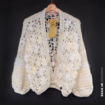 Crochet pattern - MYPZ Short bomber cardigan Wildflower (ENG-DE-NL-ES-FR-IT-DA-SV-NO)