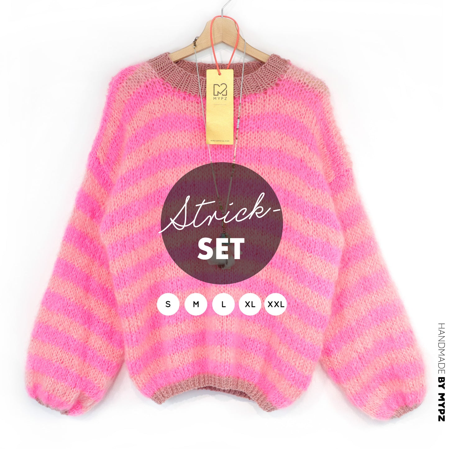 Strickset – MYPZ Light Mohair Pullover Sweet Bubblegum No8 (ENG-DE-NL)