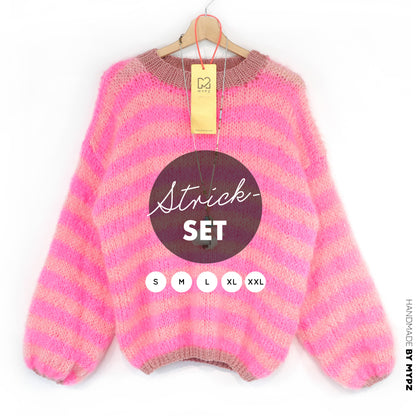 Strickset – MYPZ Light Mohair Pullover Sweet Bubblegum No8 (ENG-DE-NL)