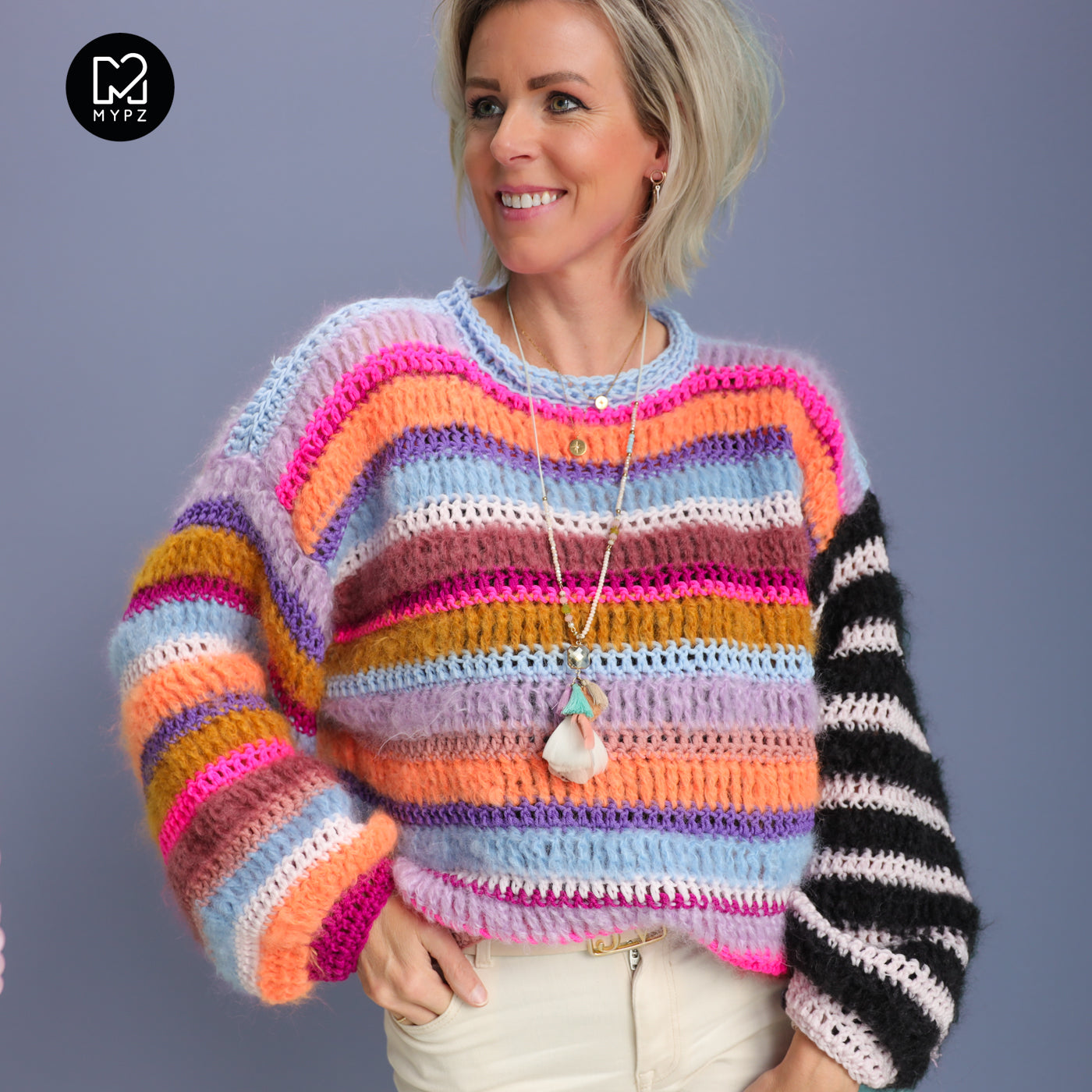 Crochet kit – MYPZ Chunky pullover Sundays (ENG-NL-DE)