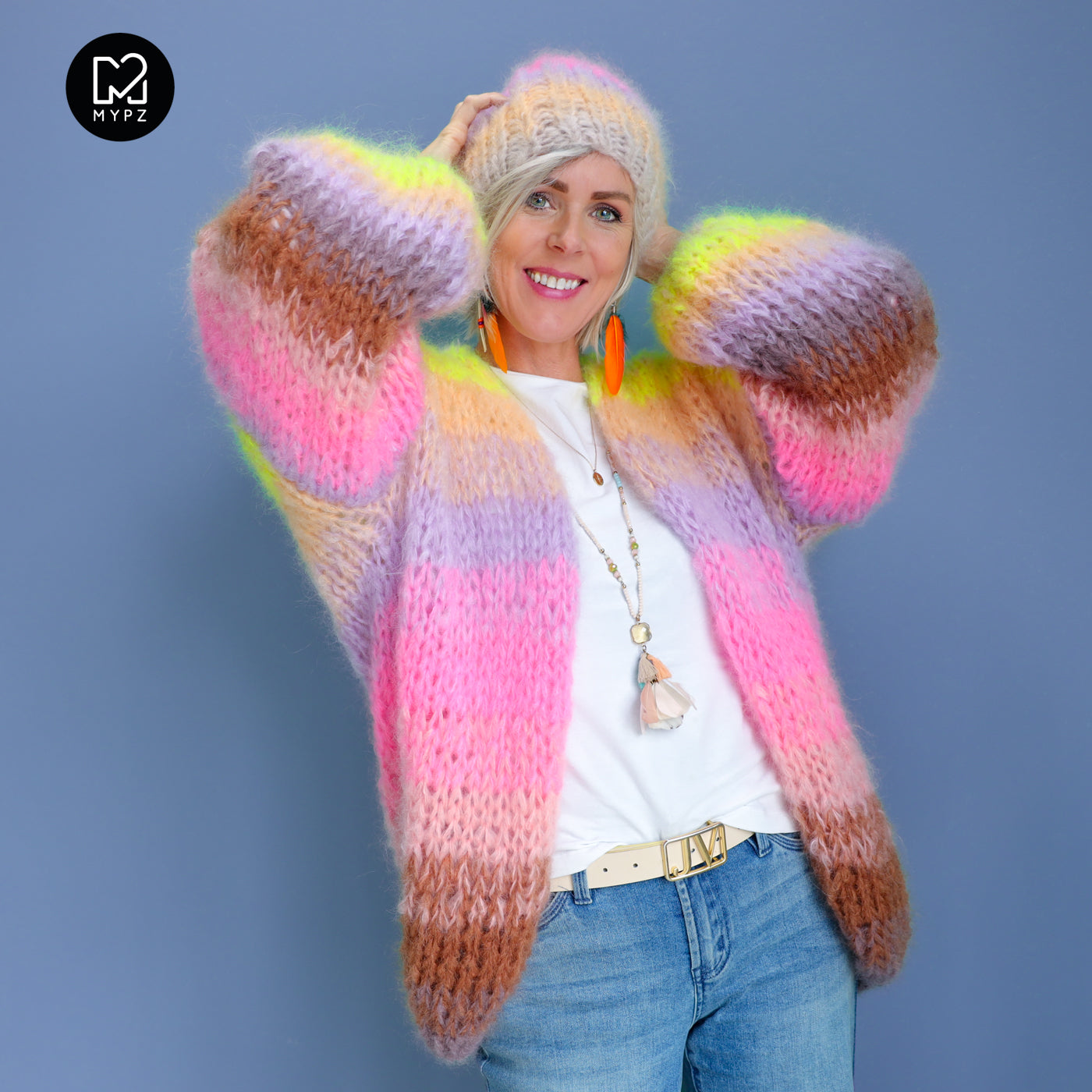 Strickset – MYPZ Chunky Mohair Cardigan Sydney No.15 (ENG-NL-DE)