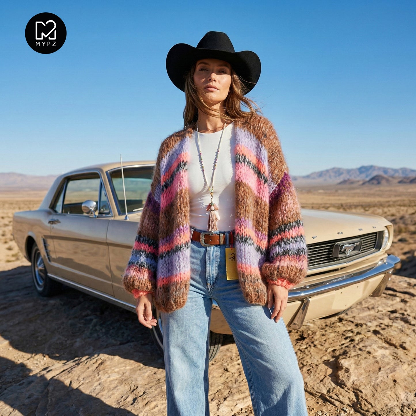 Knitting Kit – MYPZ Chunky Mohair Cardigan Tiger No.15 (ENG-NL-DE)