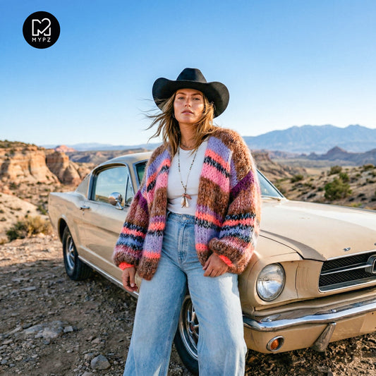 Strickset – MYPZ Chunky Kidmohair Cardigan Tiger Nr. 15 (ENG-NL-DE)