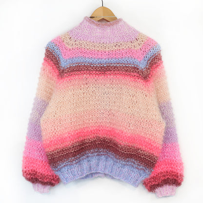 Strickanleitung – MYPZ top-down bomber cardigan Blush en Rouge No10 (ENG-NL-DE)