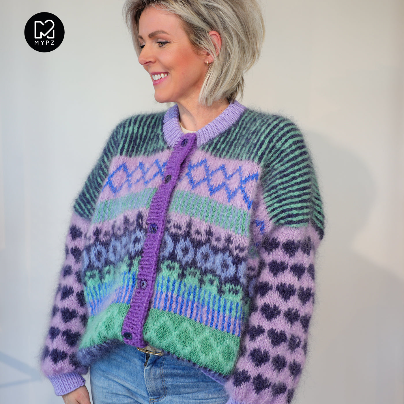 Strickanleitung – MYPZ Cardigan True Blue No6 (ENG-NL-DE)