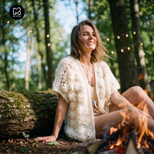 Häkelset - MYPZ Wildflower cardigan Shades of White (ENG-NL-DE-FR-ES)
