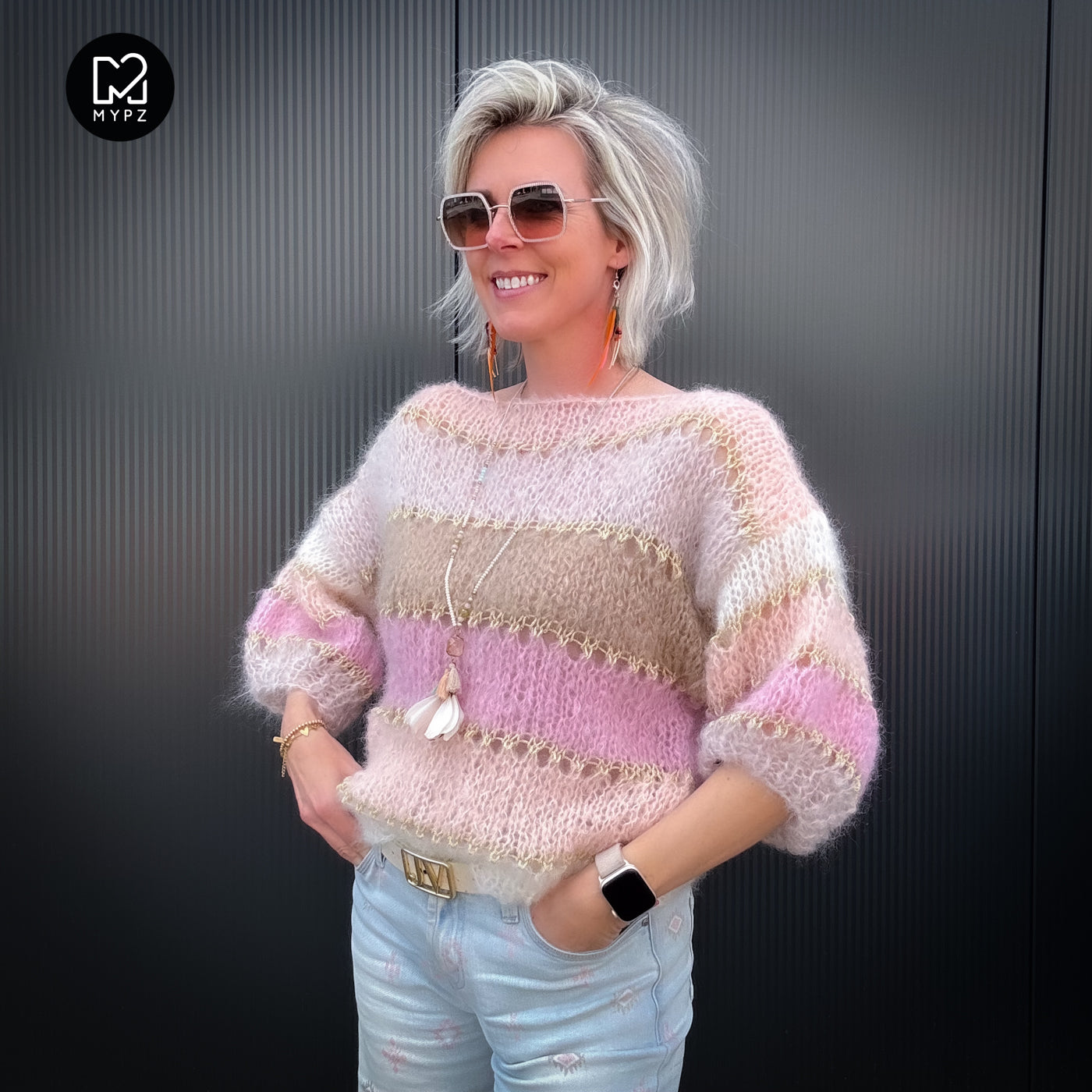 Strickset – MYPZ Light Mohair Top Beige No10 (ENG-NL-DE)