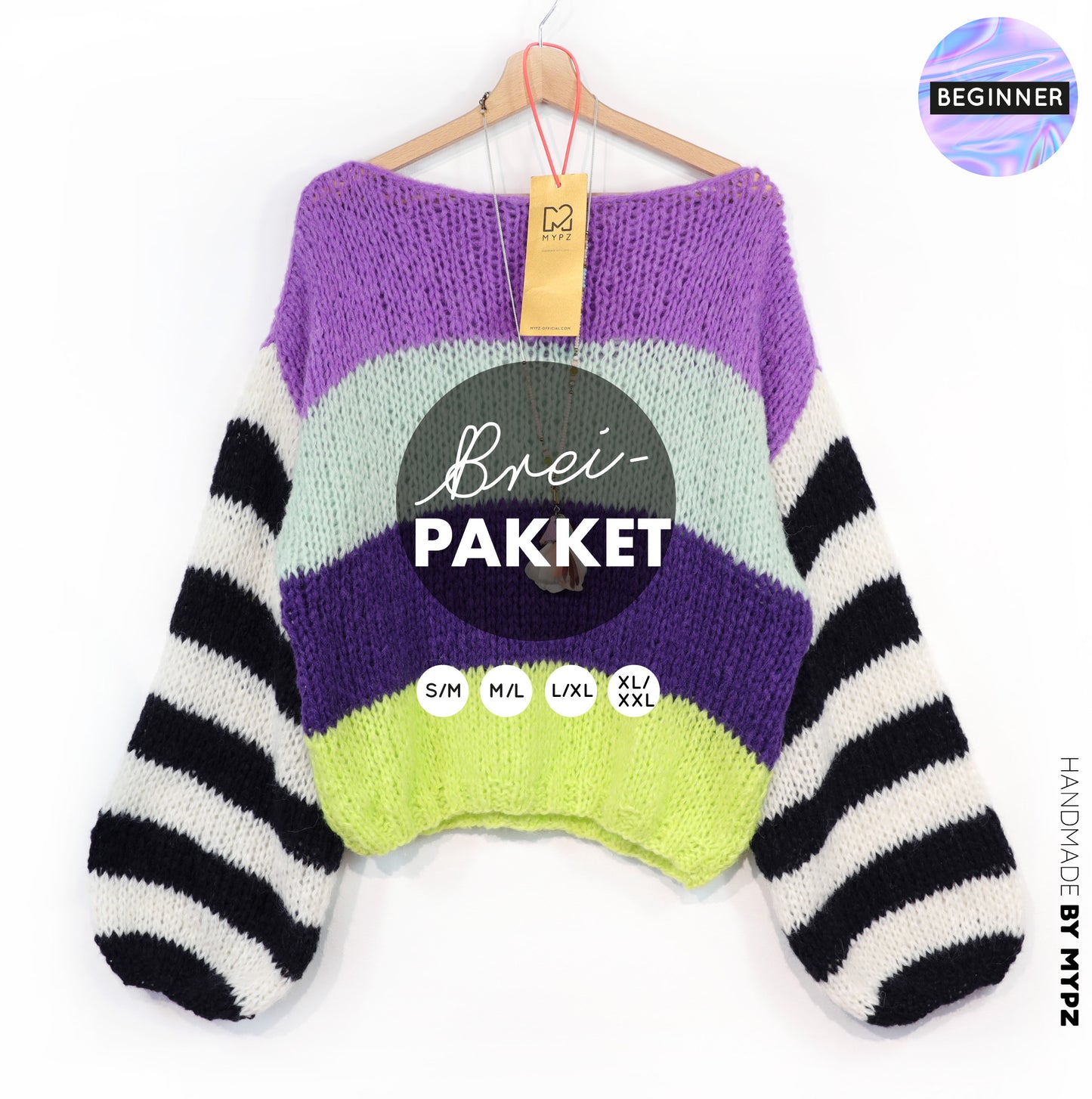 Strickset – MYPZ  Light Alpaca Pullover Cloud Kiss No10 (ENG-NL-DE)