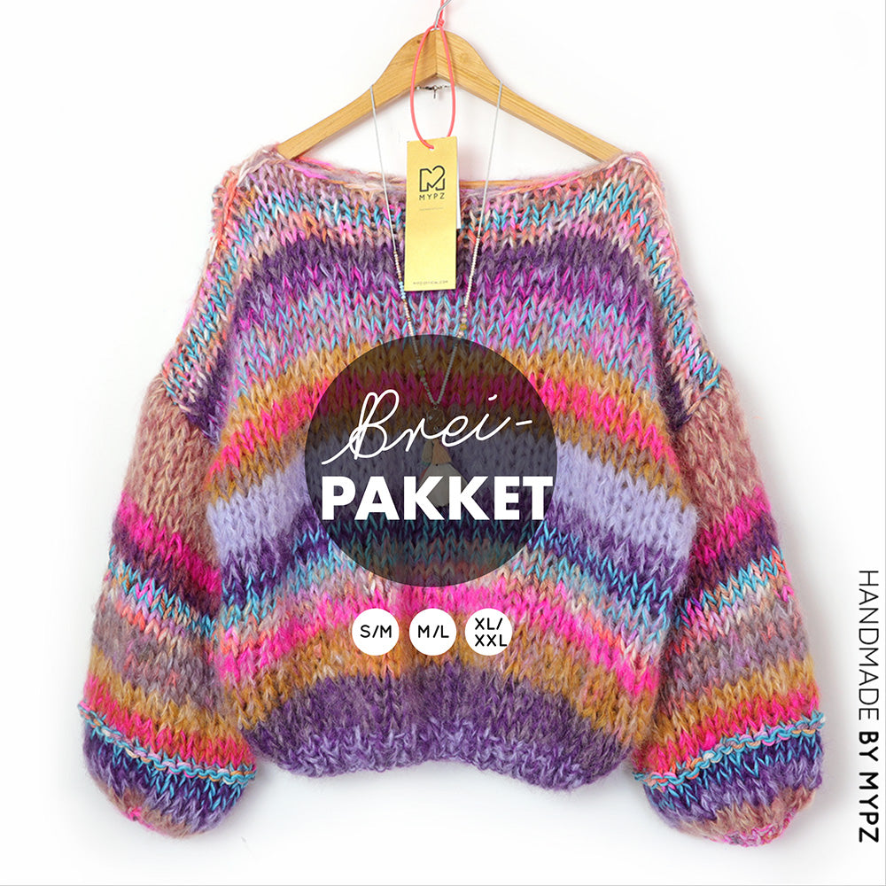 Strickset – MYPZ Chunky Mohair Pullover Paris No15 (ENG-NL-DE)