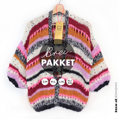 Strickset – MYPZ Light Alpaca Cardigan Twinkle Berry No10 (ENG-NL-DE)