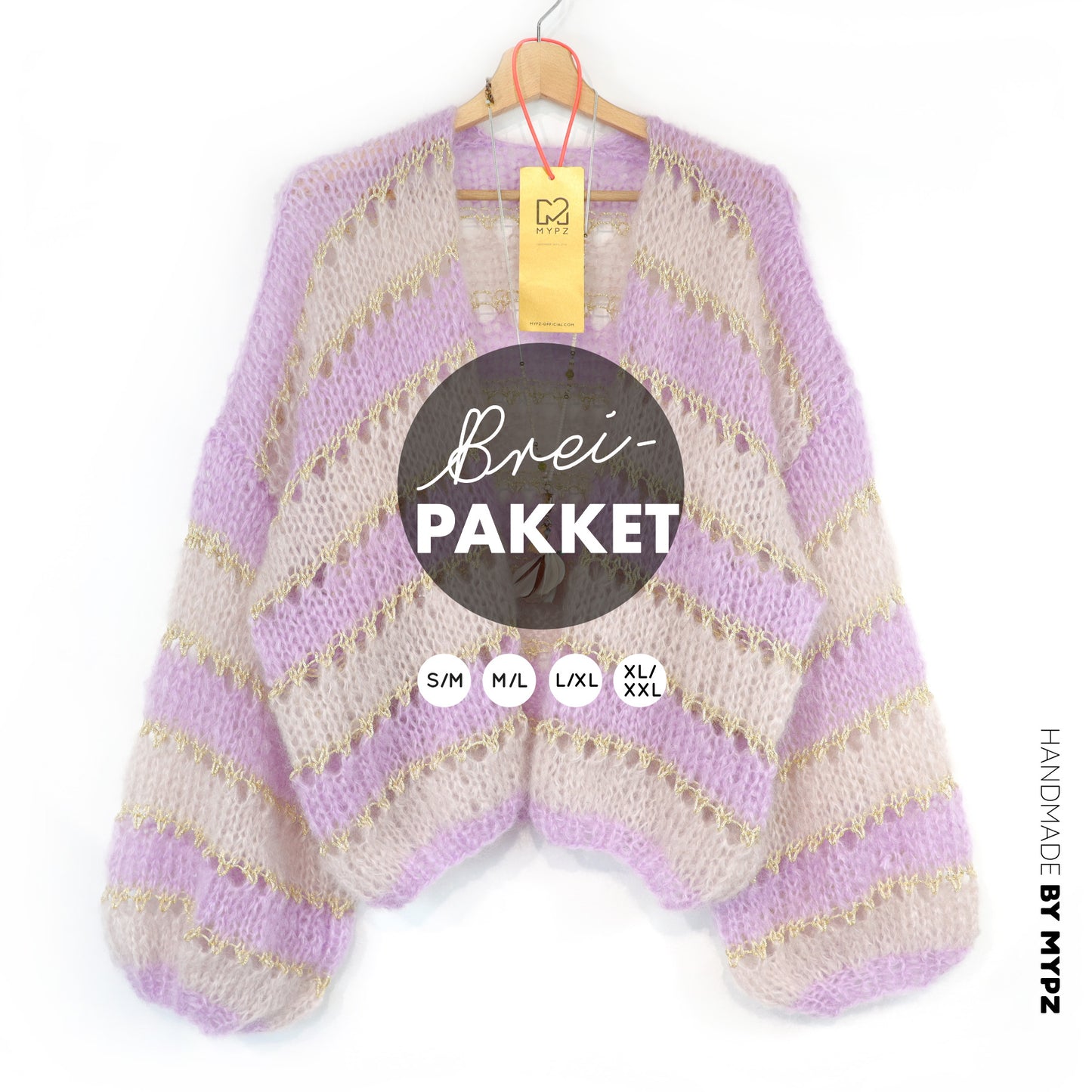 Strickset – MYPZ Light Mohair Cardigan Macha No10 (ENG-NL-DE-FR-ES)