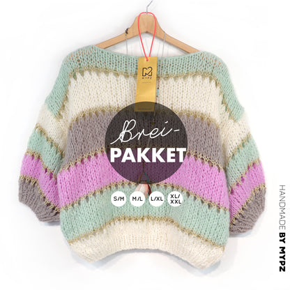 Knitting kit – MYPZ Light Alpaca Top Clouds No10 (ENG-NL-DE-FR)