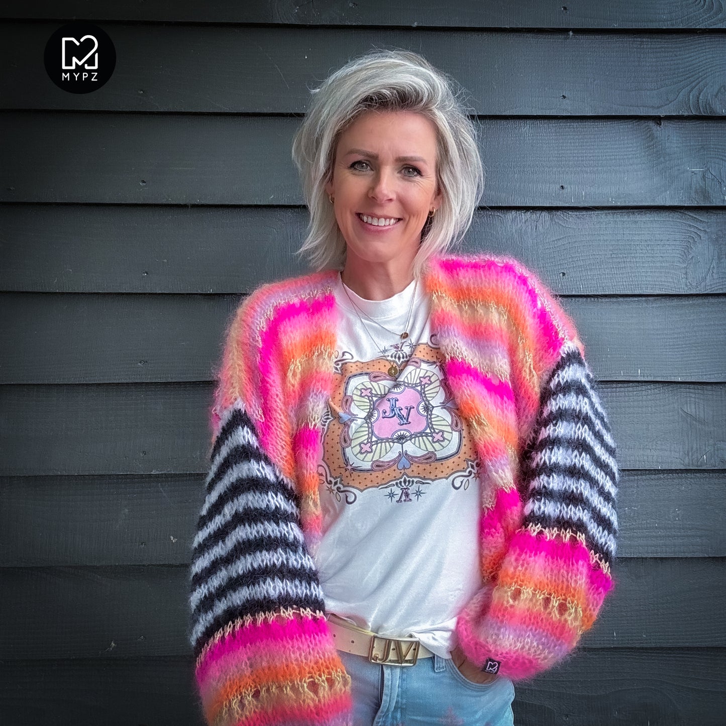 Strickanleitung – MYPZ Mohair Cardigan Pink Magic No10 (ENG-NL-DE)
