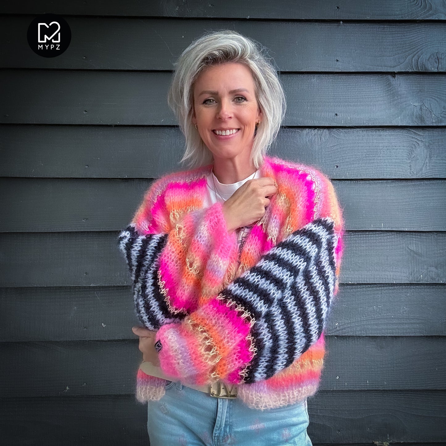 Strickanleitung – MYPZ Mohair Cardigan Pink Magic No10 (ENG-NL-DE)