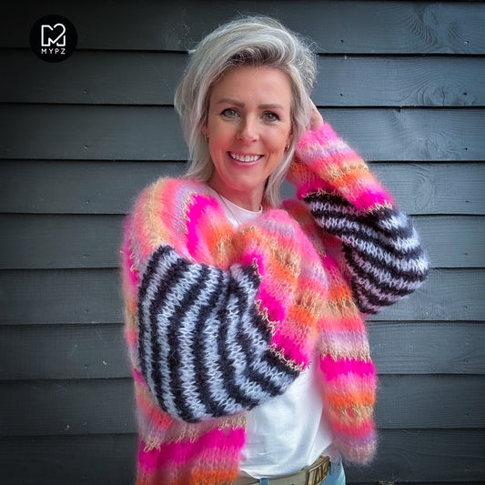 Strickset – MYPZ Light Mohair Cardigan Pink Magic No10 (ENG-NL-DE)