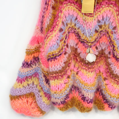 Strickanleitung – Chunky Mohair Pullover Colorflow Wave No.12 (ENG-NL-DE)