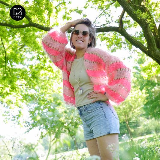 Strickset – MYPZ Kurz Light Mohair Cardigan Summerflow No10 (ENG-NL-DE)