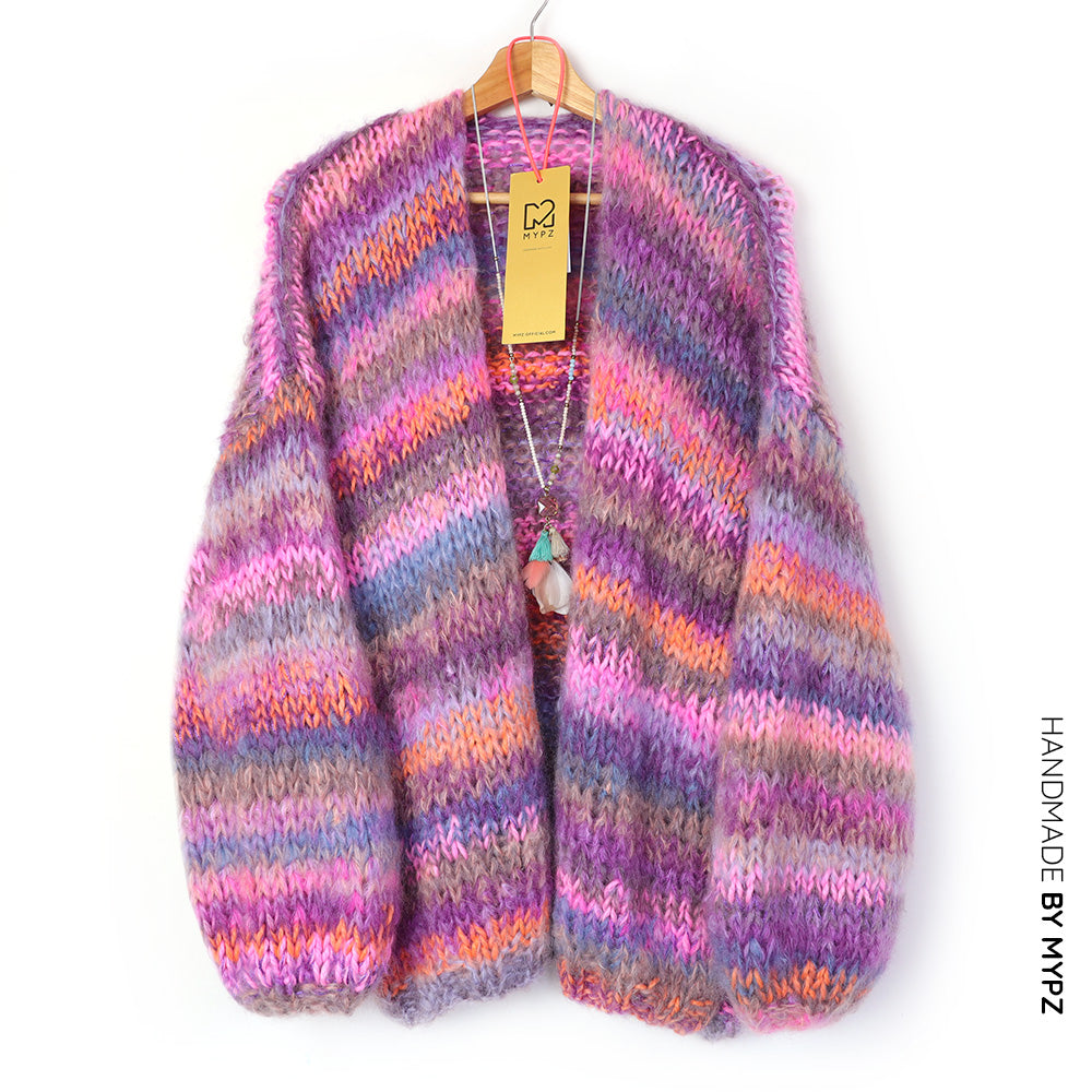 Knitting kit – MYPZ Chunky mohair cardigan Majestic No.15 (ENG-NL)