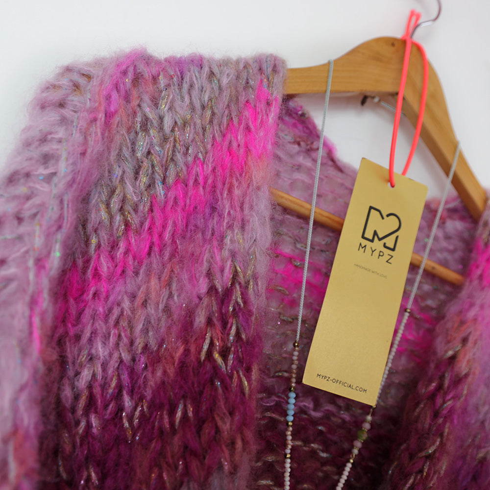 MYPZ Short Chunky Mohair Cardigan Valentine