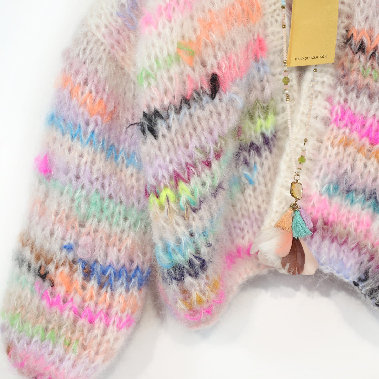 Strickanleitung – MYPZ Chunky Mohair Cardigan Scrap Yarn No12 (ENG-NL-DE)