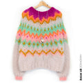 Strickmuster – MYPZ Chunky Topdown Mohair-Pullover Snowberry Nr.12 (ENG-DE-NL-ES-FR-IT-DA-SV-NO)