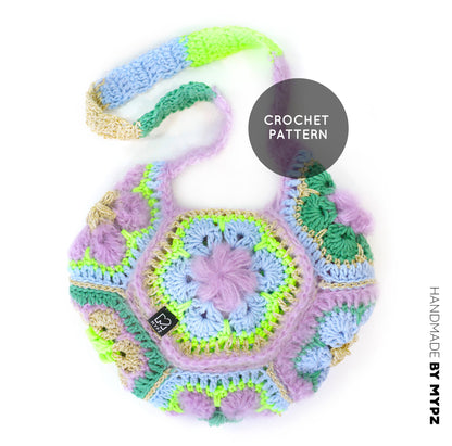 Häkelanleitung - MYPZ hexagon Tasche Cocktail (ENG-NL-DE)