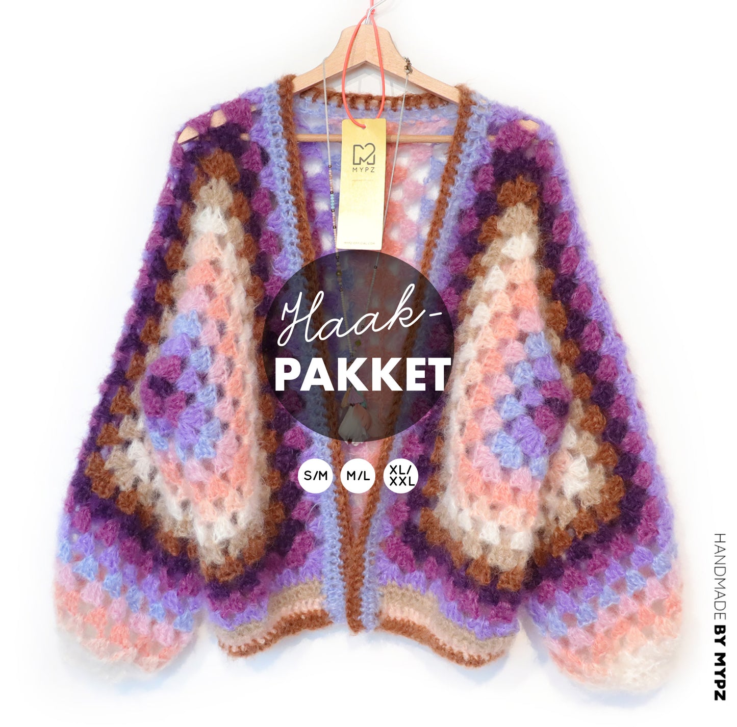 Häkelset - MYPZ Hexagon Cardigan Elise