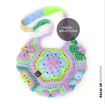 Häkelanleitung - MYPZ hexagon Tasche Cocktail (ENG-NL-DE)