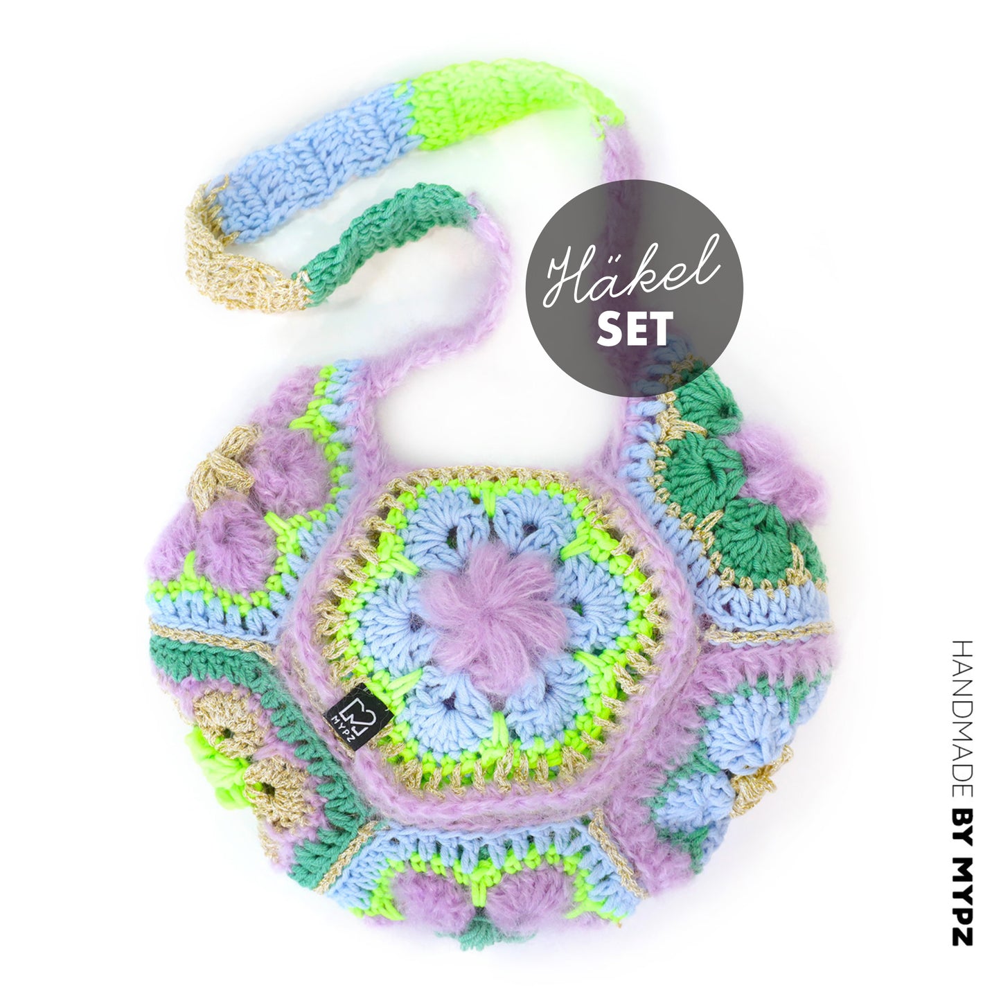 Häkelset - MYPZ Hexagon Tasche Cocktail (ENG-NL-DE)