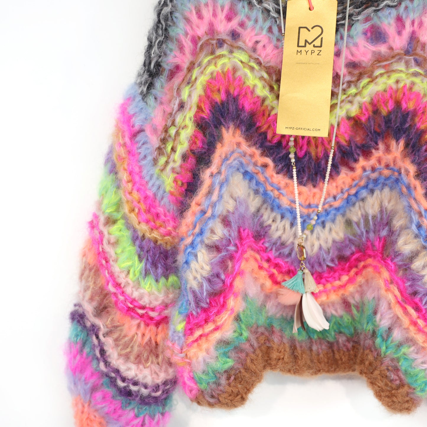 Strickanleitung– MYPZ Chunky Mohair KIDS Pullover Wave No12 (ENG-NL-DE)