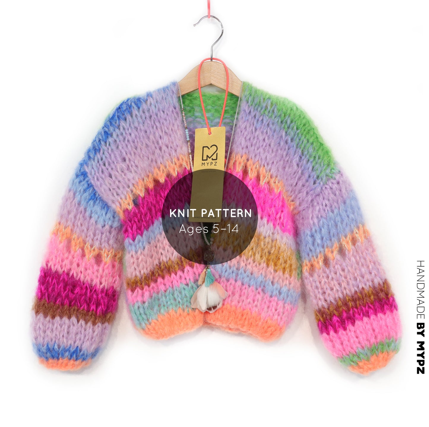 Strickanleitung – MYPZ Chunky Mohair Cardigan GIRLZ No12 (ENG-NL-DE)