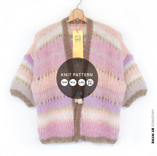 Strickanleitung – MYPZ Light Mohair Cardigan Milana No10 (ENG-NL-DE)