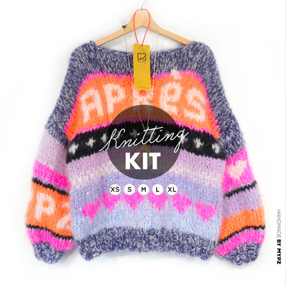 Knitting Kit – MYPZ Chunky Mohair Pullover Après Ski no9 No.9 (ENG-NL-DE)