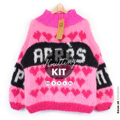 Strickset – MYPZ Chunky Mohair Ski Love Pullover Pink No.9 (ENG-NL-DE)