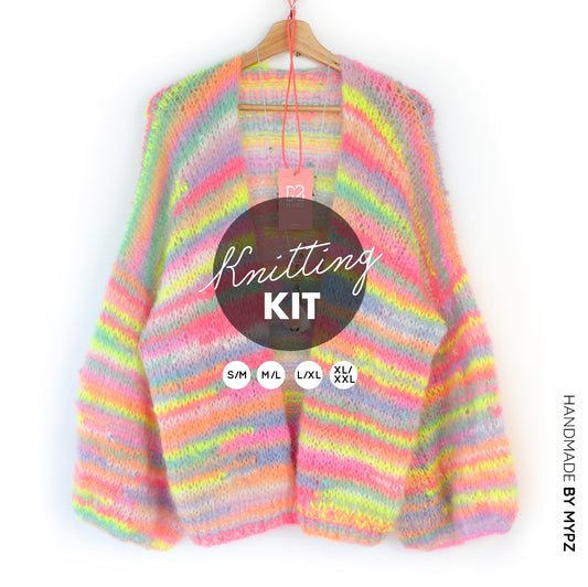 Knitting kit – MYPZ Light Mohair Cardigan Valentina No10 (ENG-NL)