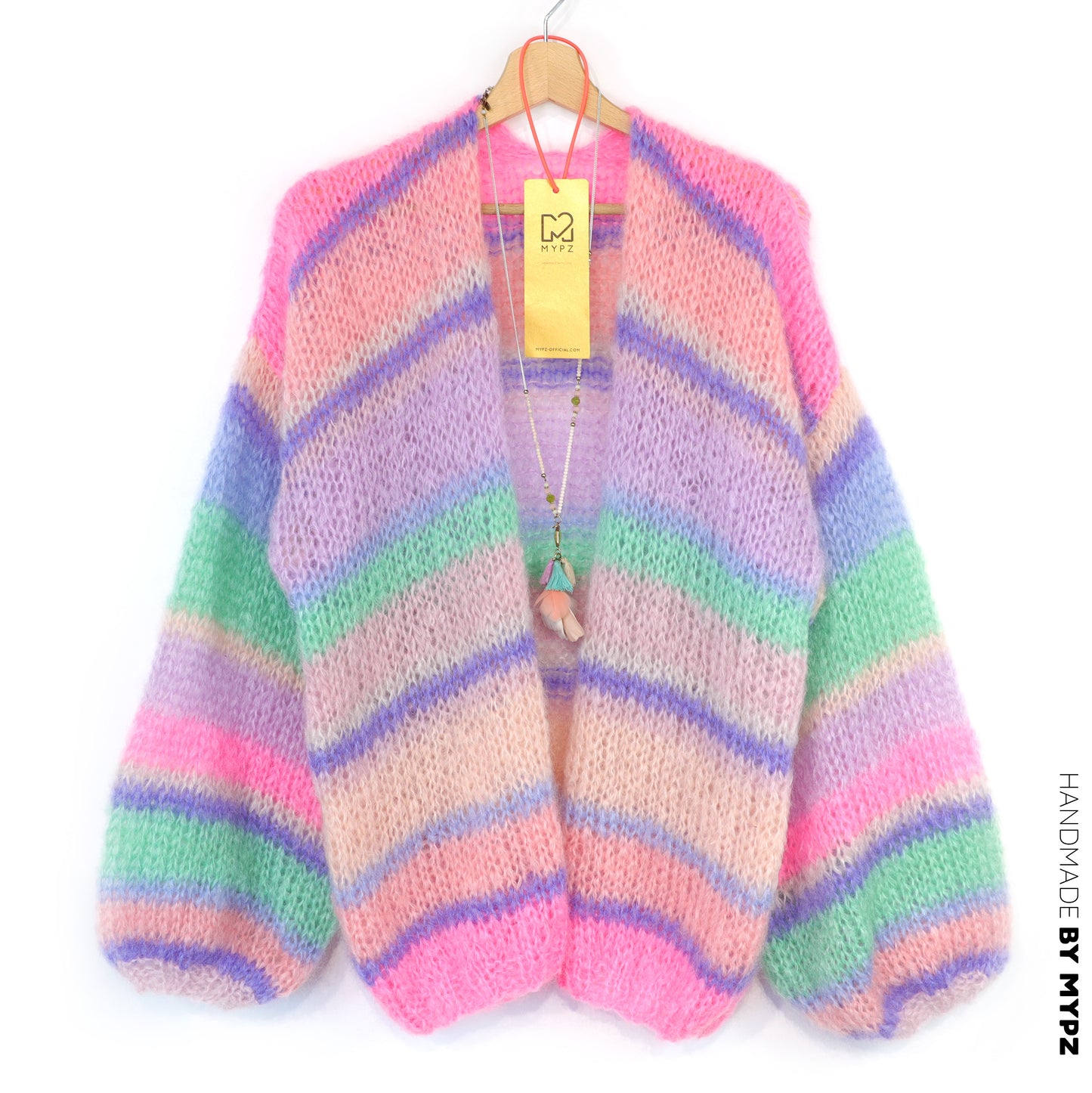 Strickanleitung – MYPZ Basic Light Mohair Cardigan Blaze & Berry No. 10 (ENG-NL-DE)