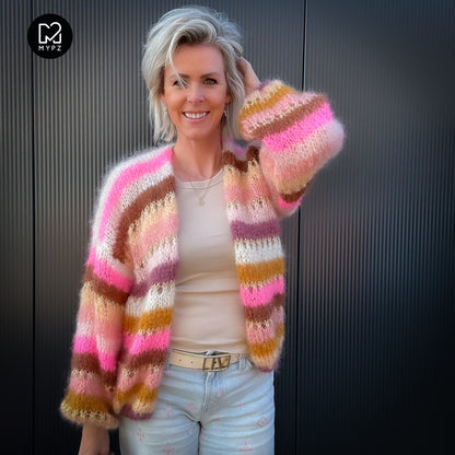 Strickset – MYPZ Light Mohair Cardigan Caramel No10 (ENG-NL-DE)