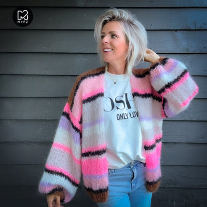 Strickset – MYPZ Basic Light Mohair Cardigan Jeanie No10 (ENG-NL-DE)