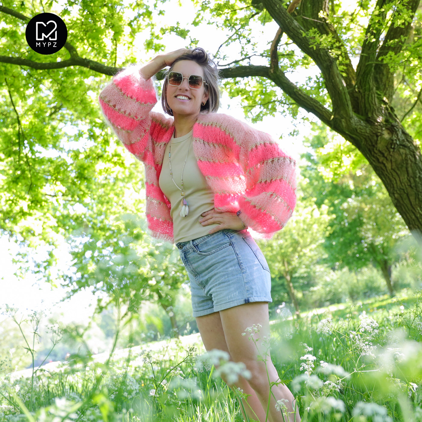 Knit pattern – MYPZ Short Light Mohair Cardigan Summerflow No10 (ENG-NL-DE)